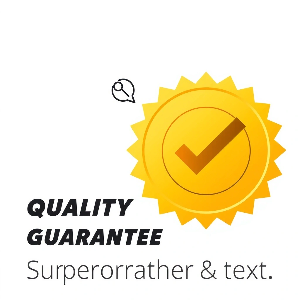 Icono de un sello de calidad o garantía